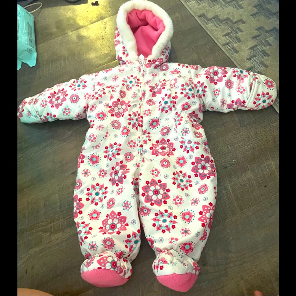 Floral snowsuit